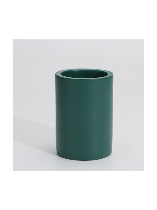Inter Ceramic Emerald Badezimmer-Schale Icca 55658 Dg Freistehend Polyresin 10,1x7cm Matt Smaragd