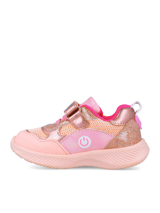 Παιδικά Sneakers με Φωτάκια Ροζ