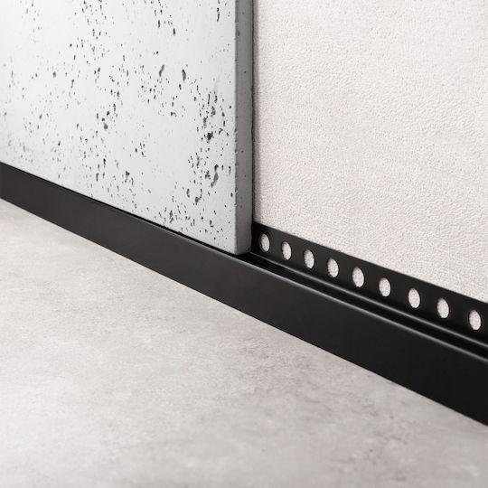 Duschablaufleiste vorne 130cm Schwarz