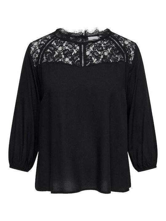Women's Blouse Long Sleeve Black