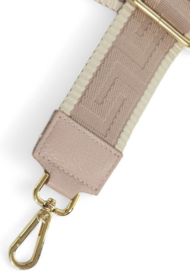 Adjustable Bag Strap Leather Details Nude G