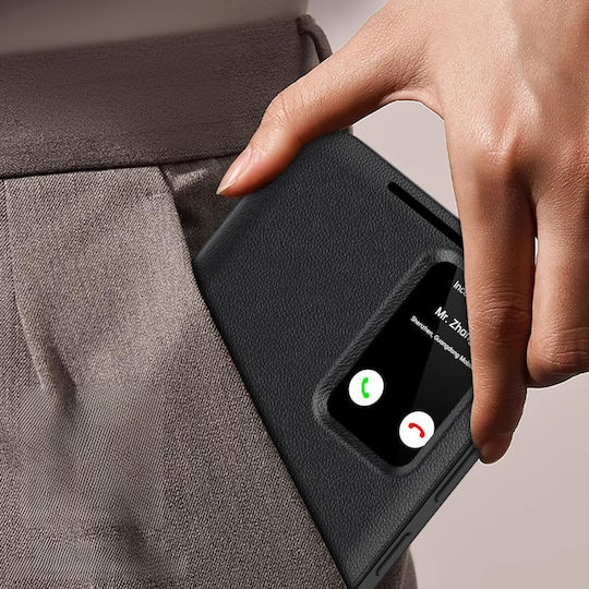 Wallet Synthetic Leather Black (Galaxy S25 Ultra)