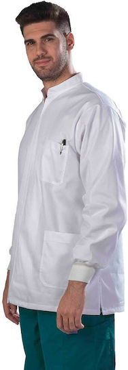 Anta Uniforms Bărbați Geacă medicală Turcoaz din Bumbac și Poliester