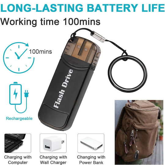 Usb Flash Drive Spy Camera Full Hd 1080p 32gb Memory Motion Detector Microphone 100 Minute Battery Life