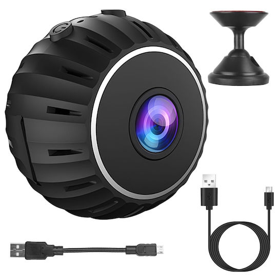 Мини шпионска камера Wifi 1080p микрофон сензор за движение нощно виждане 1 час живот на батерията