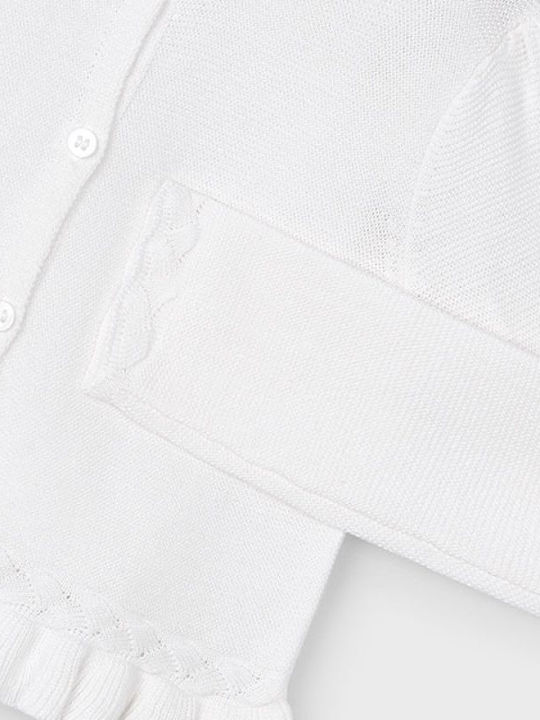 Kids Cardigan Knitted White