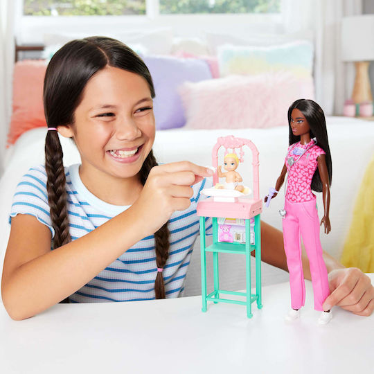 Barbie You Can Be Anything Doll Set Pediatrician with Baby for 3+ years+ Years