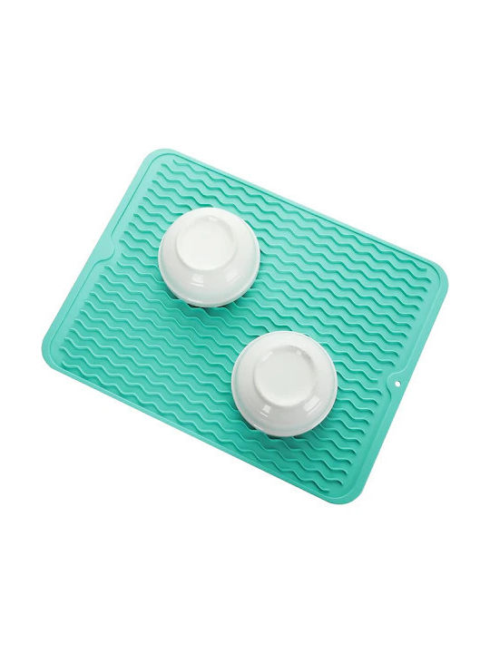 Silicone Dish Drying Surface Green 40x30cm
