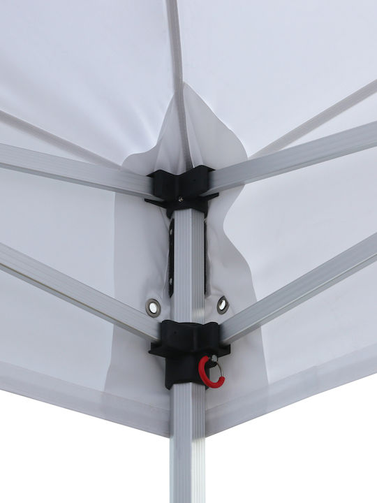 HomeMarkt Πτυσσόμενο Κιόσκι Κήπου Cressen Λευκό 3x6m