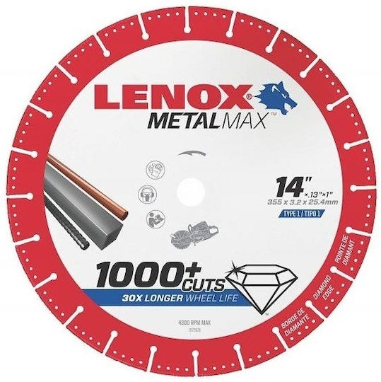 Lenox Disc de tăiere Materiale de construcție 357mm
