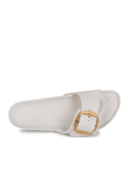 Madrid Big Buckle EVA Slides σε Λευκό Χρώμα