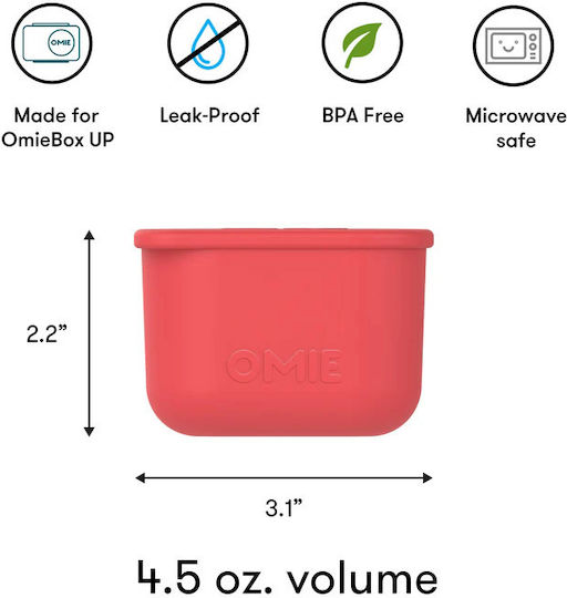 Omie Plastic Kids Dinner Set Thermal Pink