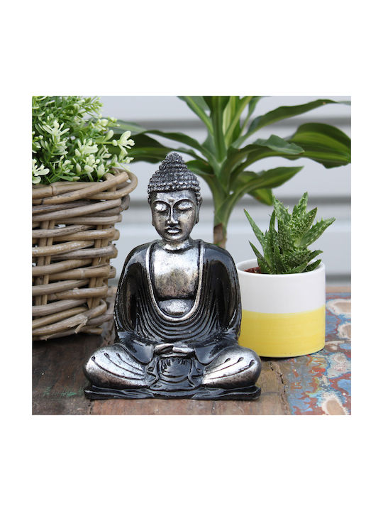 Skulptur Buddha Meditationspose handbemalt 15 cm