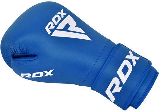RDX Γάντια Πυγμαχίας από Συνθετικό Δέρμα για Αγώνα Μπλε