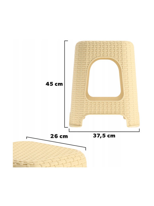 Scaune Bucătărie Plastic Bej