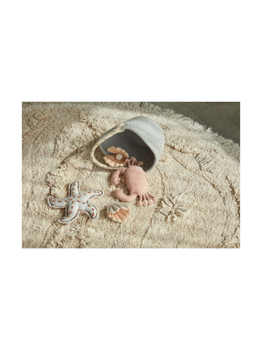 Lorena Canals Covor Pentru Copii Handmade Bej 120x120cm