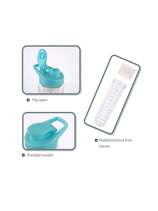 Wasserflasche Kunststoff 700ml Gelb