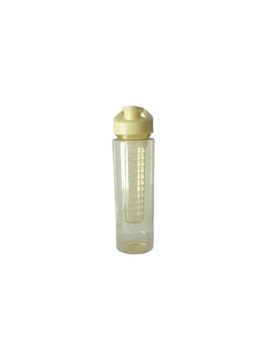 Wasserflasche Kunststoff 700ml Gelb