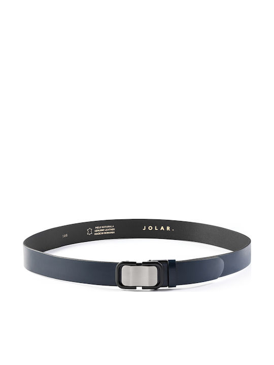 Herren Gürtel Leder Blau