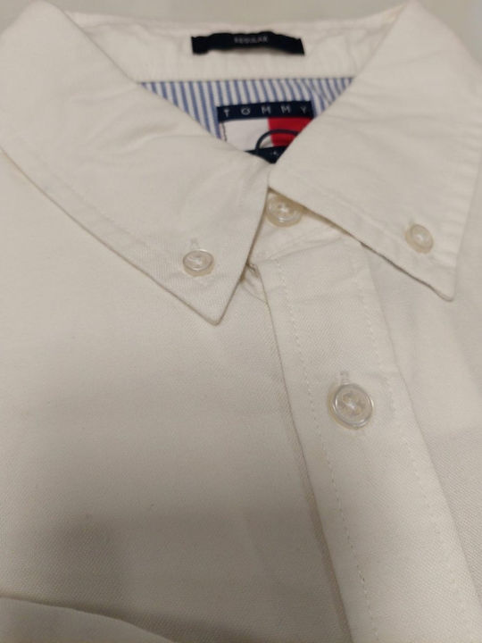 Oxford Long-sleeved Cotton Shirt White