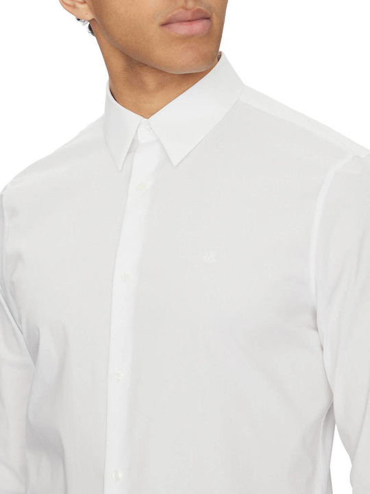 Long-sleeved Cotton Shirt Black