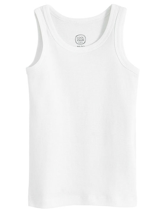 Cool Club Set Kinder-Unterhemden Ärmellos White 2Stück
