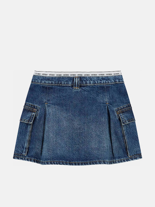 Kids' Denim Skirt Blue