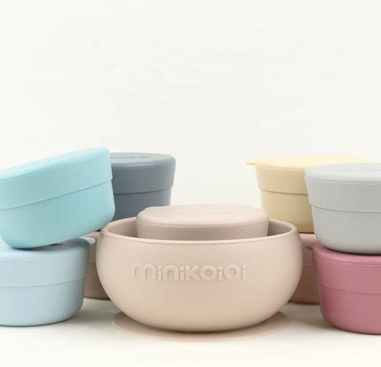 Minikoioi Παιδικό Μπωλ Φαγητού από Σιλικόνη Πράσινο 2τμχ