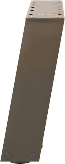 vidaXL Metallic Furniture Leg 2 Pieces Suitable for Table / Coffee Table / Office 50x30cm Anthracite Brown