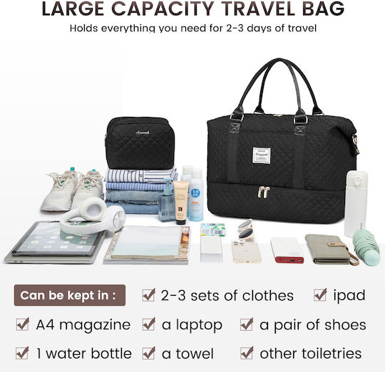 Lovevook Sack Voyage 19lt Black Fabric L48xW11.5xH34.5cm