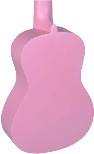 V-tone Uk23 Pk Acoustic Concert Ukulele 23" Pink + Cover Ukulele Bag Carrying Case 3 Picks Pink