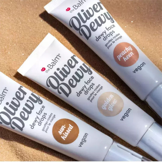 Thebalm Oliver Dewy Face Drops Liquid Highlighter Shade Sun-kissed Volume Ml 28