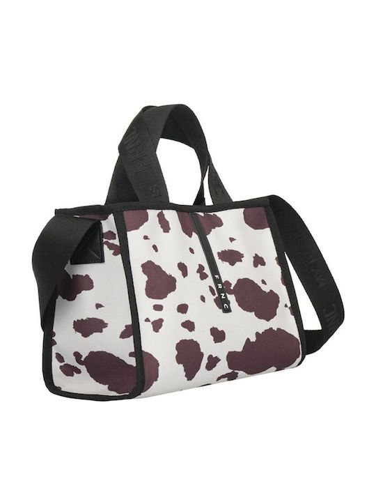 Women's Shopper Bag White/Brown