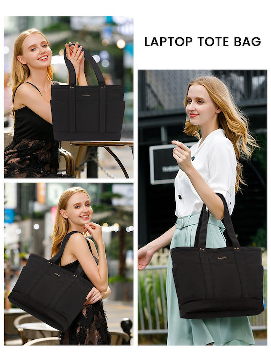 Lovevook Αδιάβροχη Τσάντα Ώμου / Χειρός για Laptop 15.6" σε Μαύρο χρώμα WB2148