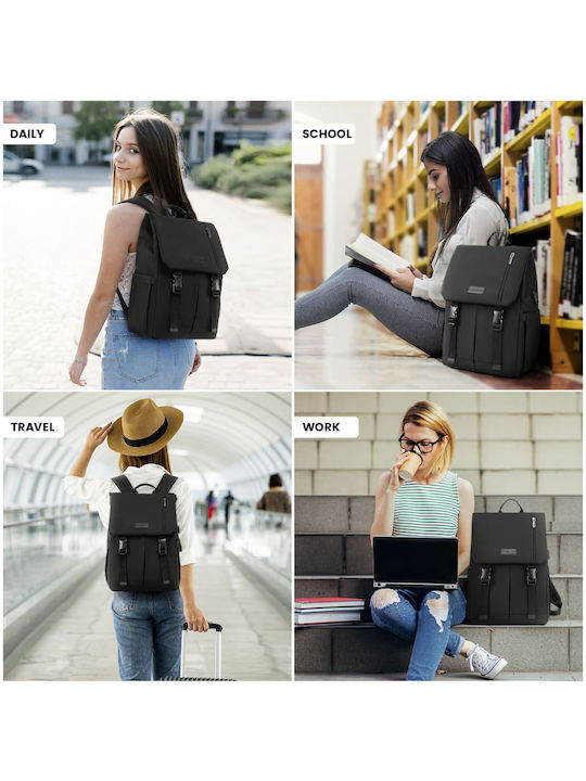 Lovevook Tasche Rucksack für Laptop 15.6" in Schwarz Farbe MB2009