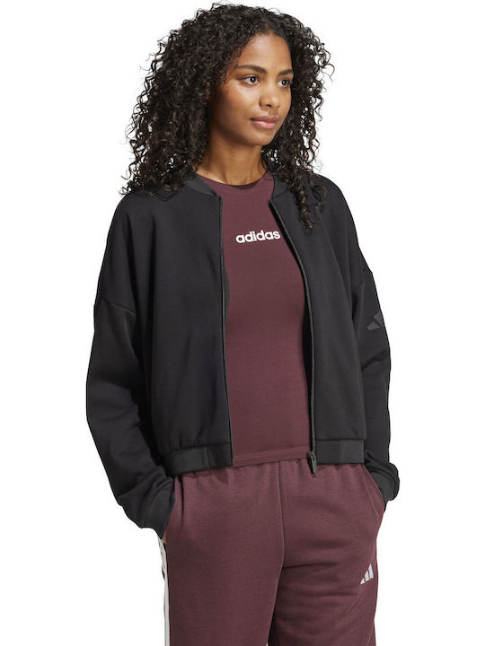 Kurz Damen Bomberjacke Black