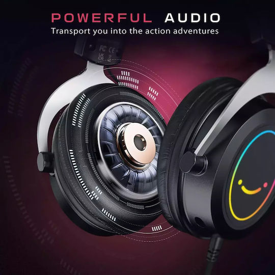 Fifine AmpliGame H3 On Ear Gaming Headset με σύνδεση 3.5mm / USB Ροζ for Nintendo Switch / PS4 / PS5 / XBOX