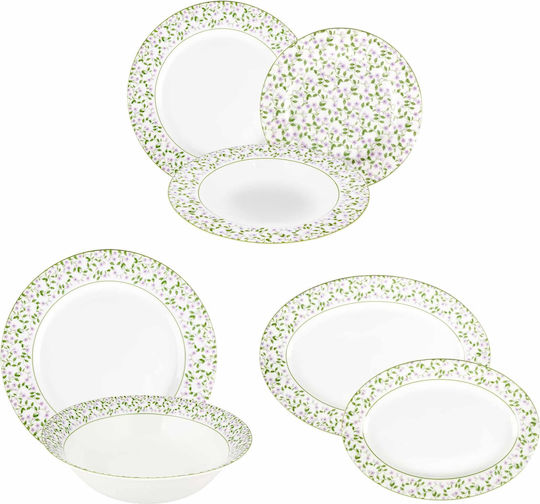 Oriana Ferelli White Porcelain Dinnerware Set 40pcs