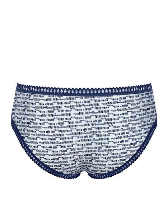 Βαμβακερά Women's String 3Pack with Lace Sky blue