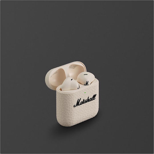Marshall Minor IV Earbud Bluetooth Handsfree Earphones with Sweat Resistance and Charging Case Cream