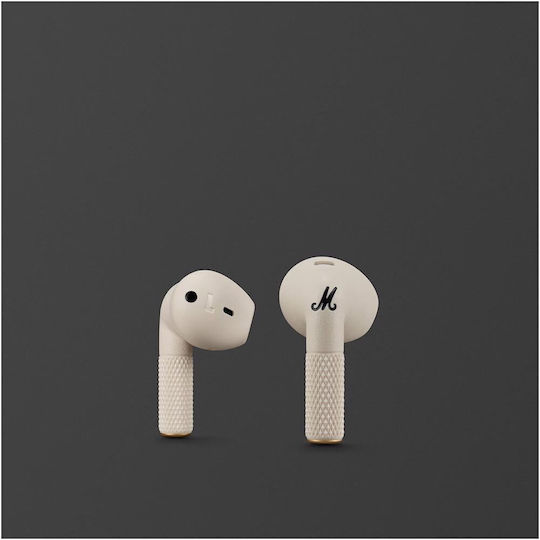 Marshall Minor IV Earbud Bluetooth Handsfree Earphones with Sweat Resistance and Charging Case Cream