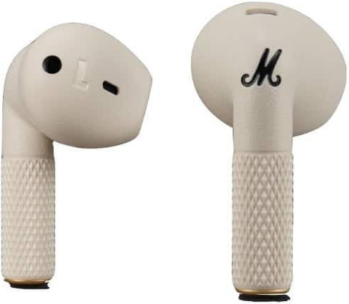 Marshall Minor IV Earbud Bluetooth Handsfree Earphones with Sweat Resistance and Charging Case Cream
