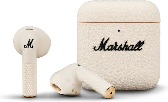 Marshall Minor IV Earbud Bluetooth Handsfree Earphones with Sweat Resistance and Charging Case Cream
