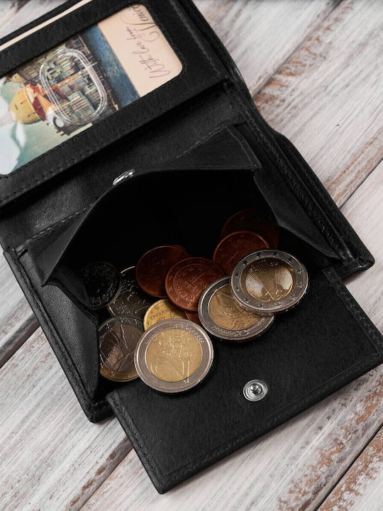 Portofel bărbătesc Clasice cu RFID Negru