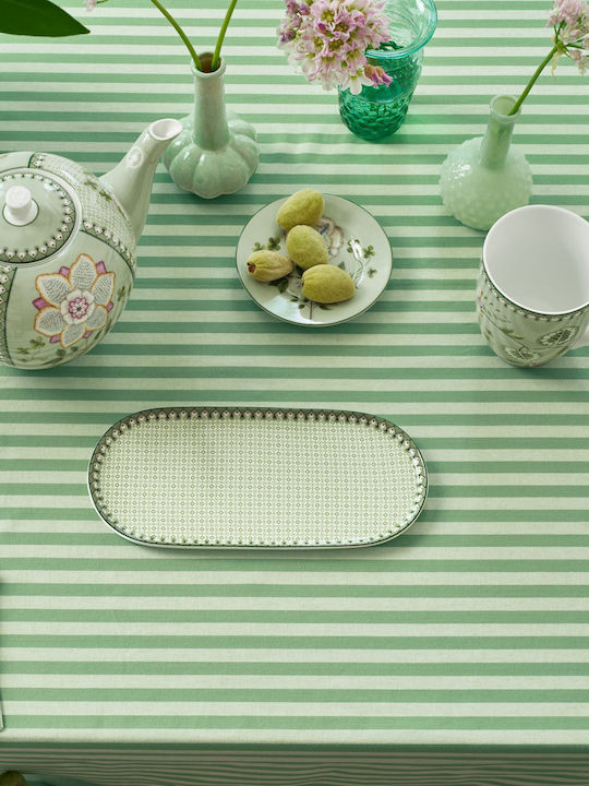 PiP Studio Plate Shallow Oval made of Porcelain Multicolour 25x12cm