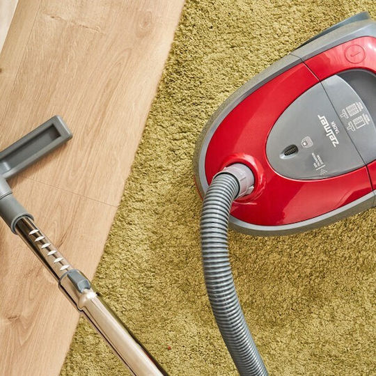 Zelmer ZVC261 Ηλεκτρική Σκούπα 800W με Σακούλα 2.5lt Κόκκινη