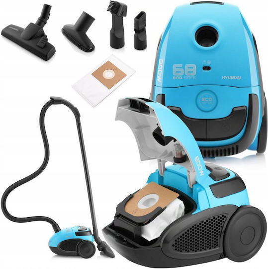 Hyundai Vc068lb Vacuum Cleaner 800W Bagged 2lt Blue