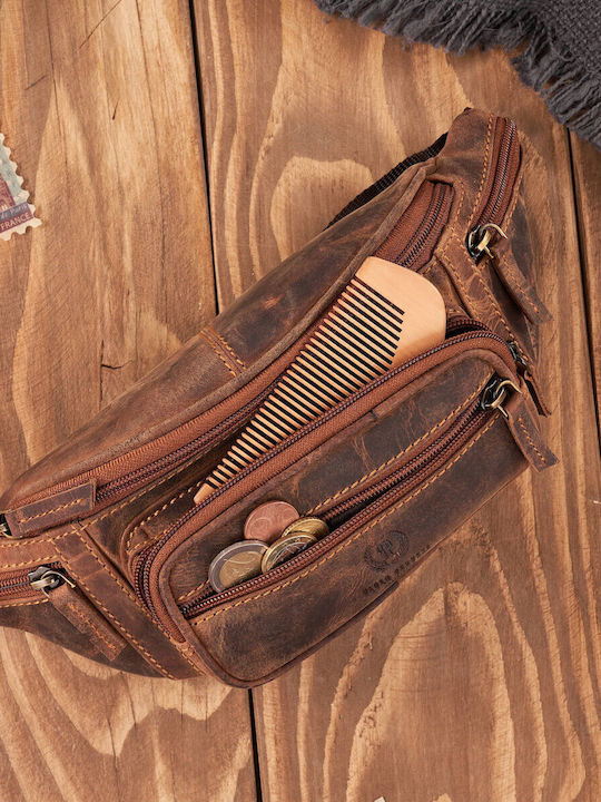 Herren Bum Bag Taille Braun