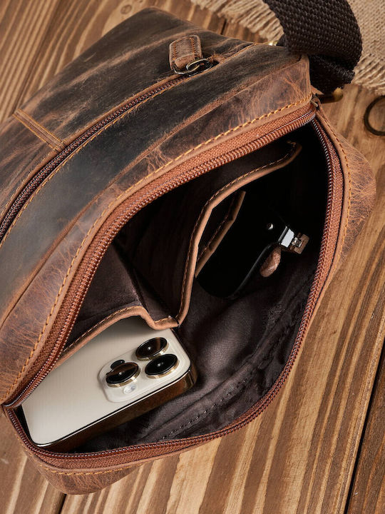 Herren Bum Bag Taille Braun