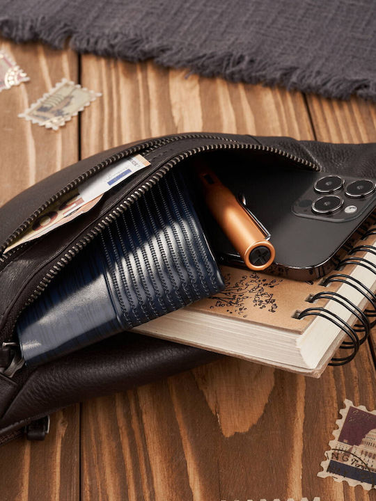 Leather Waist Bag Brown